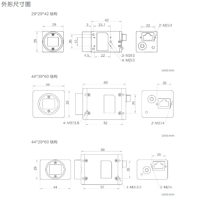 CA系列GigE工業(yè)面陣相機(jī)